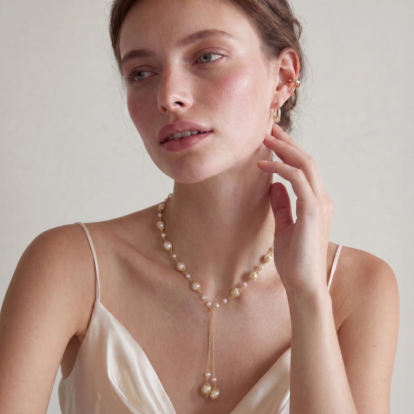 Golden Pearl Lariat