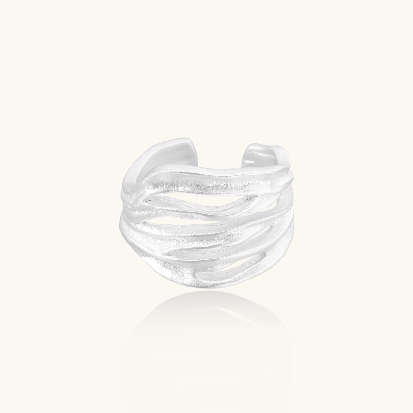 Ridge Wave Ring by Vortex Jewels