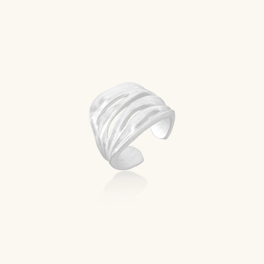 Ridge Wave Ring by Vortex Jewels