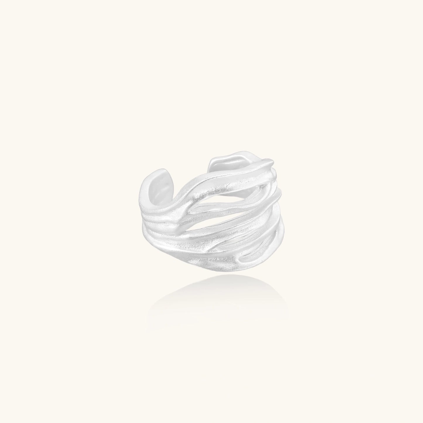 Ridge Wave Ring by Vortex Jewels