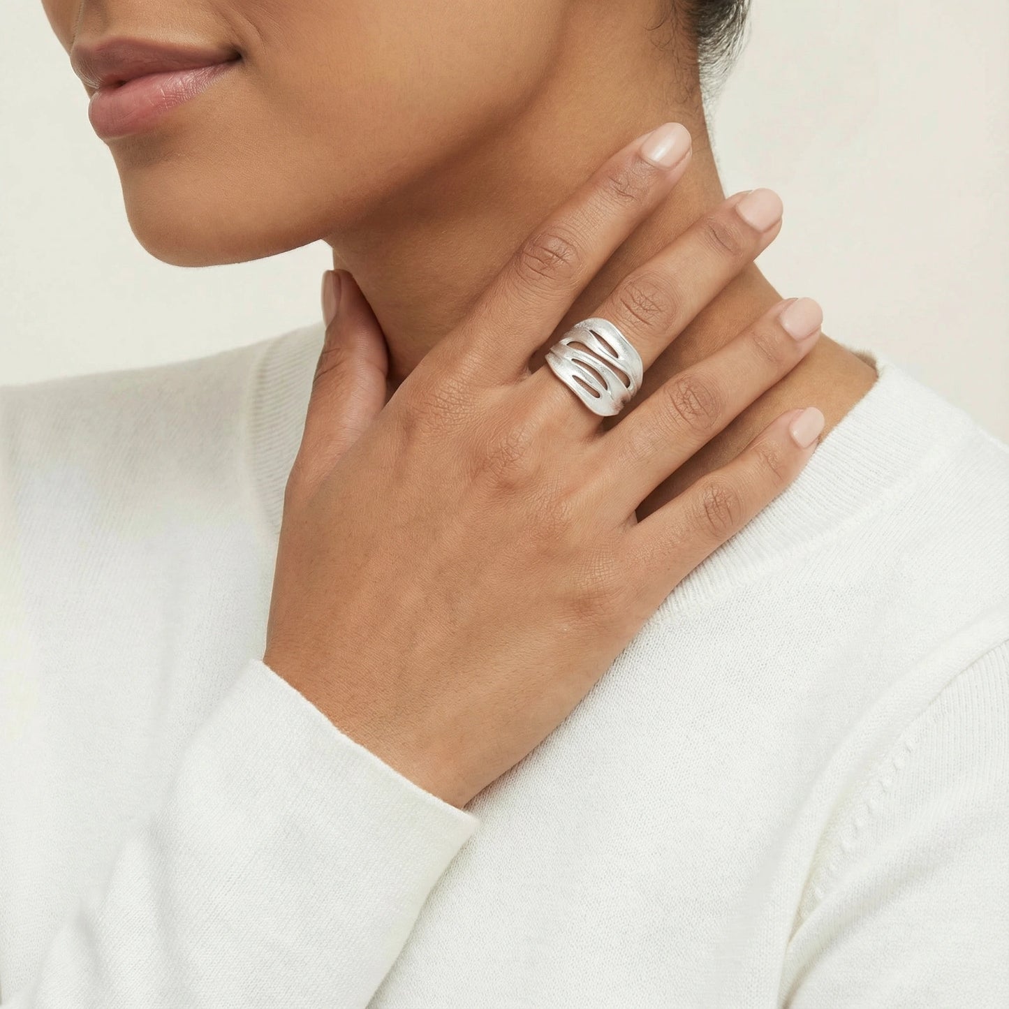 Ridge Wave Ring by Vortex Jewels